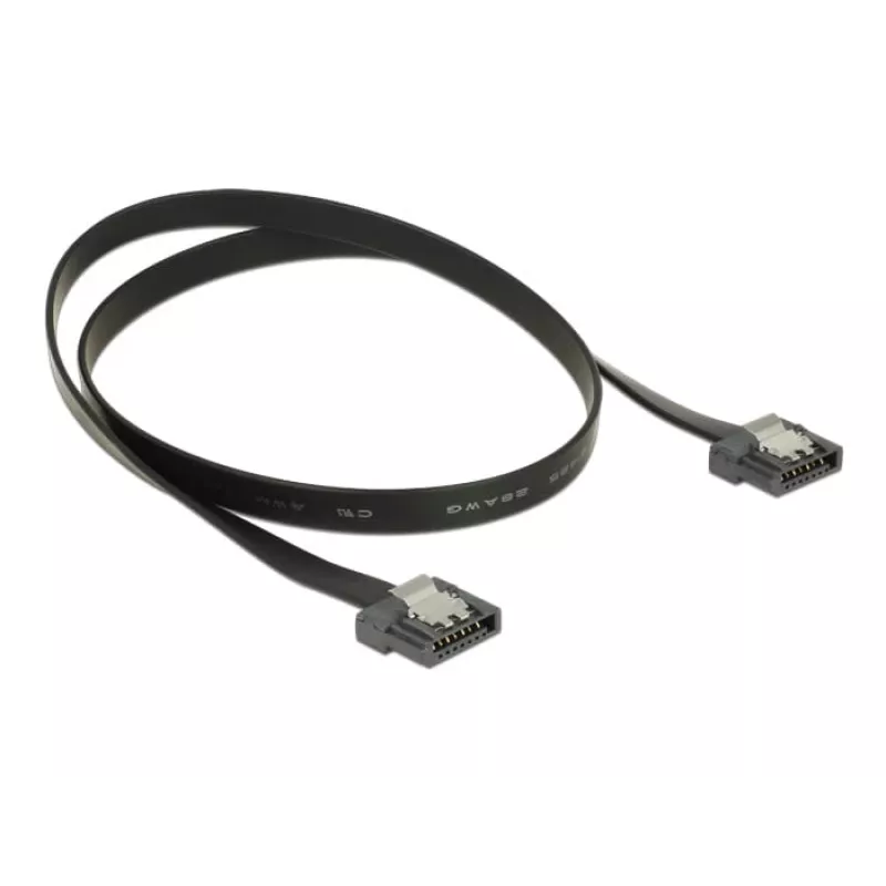 SATA Cable DeLOCK 83841 0.5m SATA III 7-pin Black
