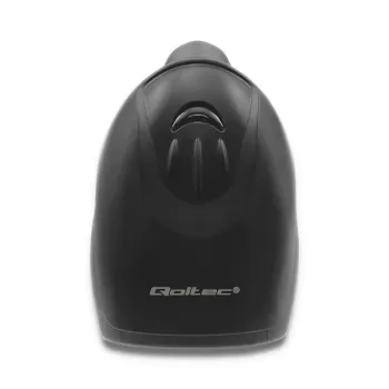 Handheld barcode reader QOLTEC 50868 — 1D/2D laser scanner, USB wired & wireless, working distance 600 mm, black