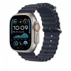 Band Apple 49mm Navy Ocean Band Extension Natural Titanium Finish