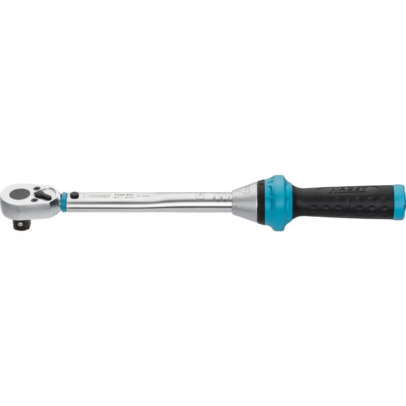 HAZET 5120-3CT - Click Torque Wrench - Mechanisch - 1/4 - 1 - 9 Nm - 4% - Black/Blue (5120-3CT)