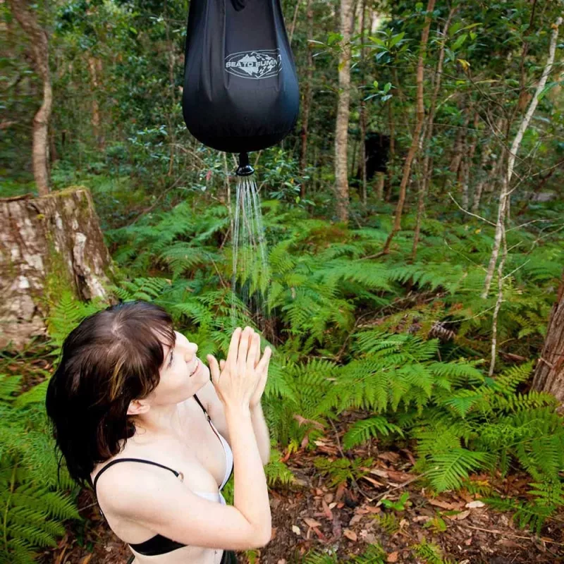 Portable pocket shower SEA TO SUMMIT APSHOWER/UNI/UNI — 10 L, 6 m hose, 70D nylon, 120 g