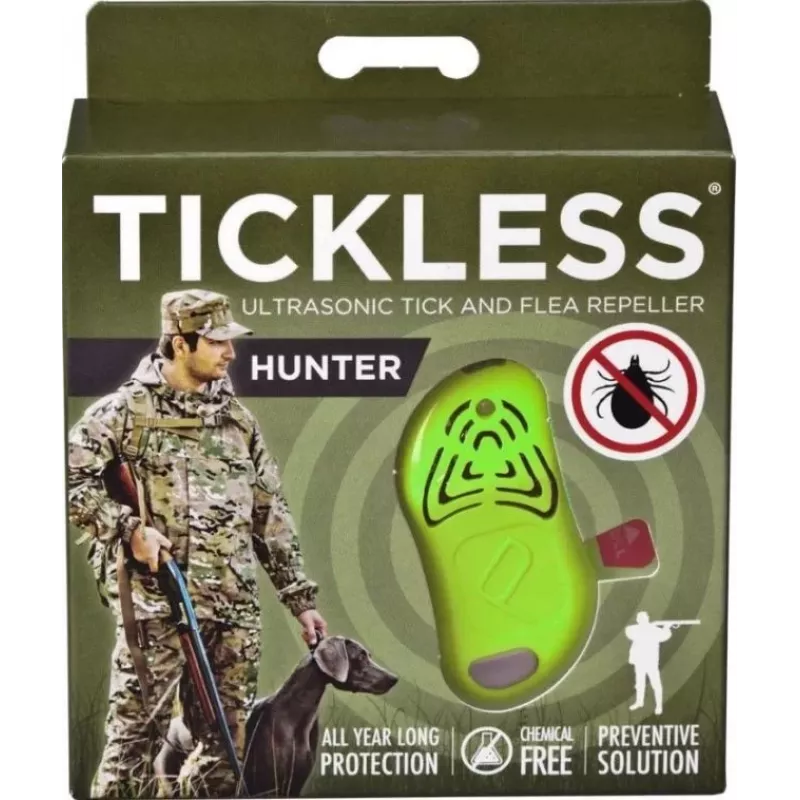 TICKLESS ultrasonic tick remover, for hunters HUNTER, green