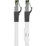Goobay CAT 8.1 Patch Cable, S/FTP (PiMF), White, 15 m - LSZH Halogen-Free, Copper AWG 24 (55130)