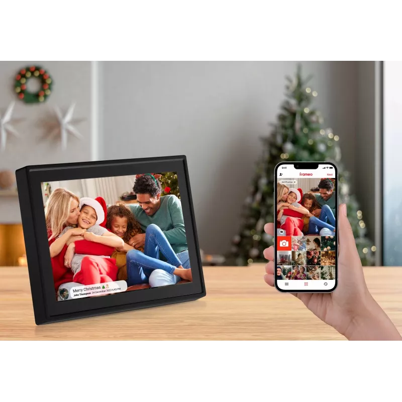 Digital photo frame SENCOR SDF1092B 10.1 inch touchscreen IPS 1280×800 Wi‑Fi 4.6GB MicroSD wall‑mountable