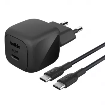 USB-C charger Belkin BOOSTCHARGE 45W PD PPS – compact 45W USB-C PD PPS power adapter