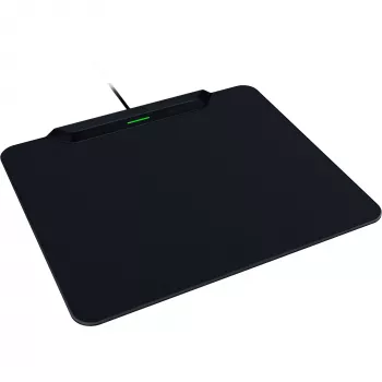 Razer | Wireless Charging Gaming Mouse Mat and Puck, Hard Edition | HyperFlux V2 Wireless Charging System | Gaming Mouse Mat | 360 x 311 mm | Black
