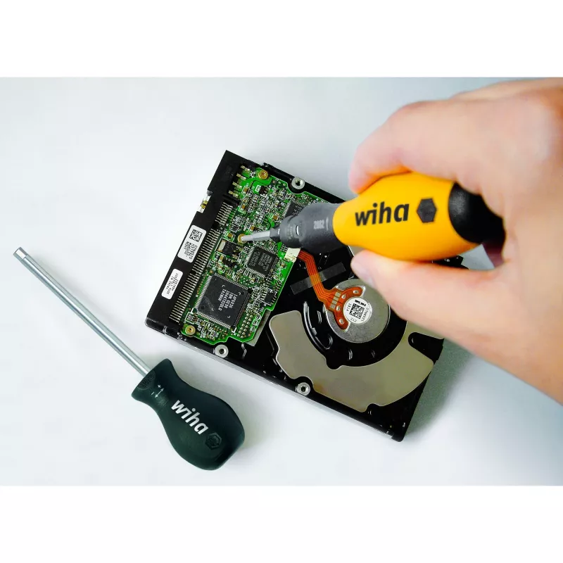 Wiha ESD torque screwdriver TorqueVario-S 0.1 - 0.6 Nm DIN EN 61340-5-1, DIN EN ISO 6789, DIN EN 26789 (36852)
