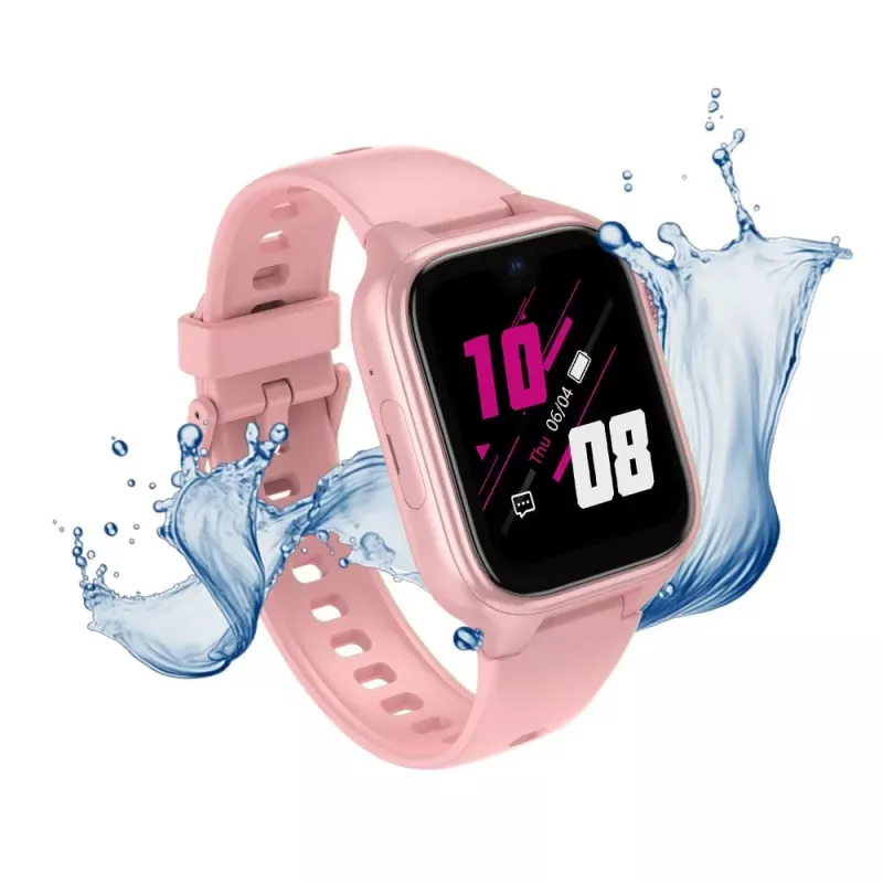 Smartwatch Stelio Junior Pro AI 4G ST-SWJ102-PK — children's 4G watch, pink