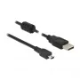 USB cable DeLOCK 84912 USB 2.0 1 m USB A Mini-USB B Black