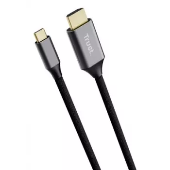 USB-C to HDMI cable TRUST CALYX 25630, 4K (3840x2160), 2 m, black, male-to-male