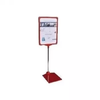 Display stand Franken PSM A3 01 metal base for A3 documents, red