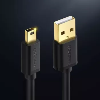 USB cable UGREEN US132 Mini-USB 1 m — black, 480 Mbit/s, fast charging