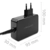 Qoltec PD 120W Turbo Fast Charger | 5-28V | 3-4.5A | USB-C | Black