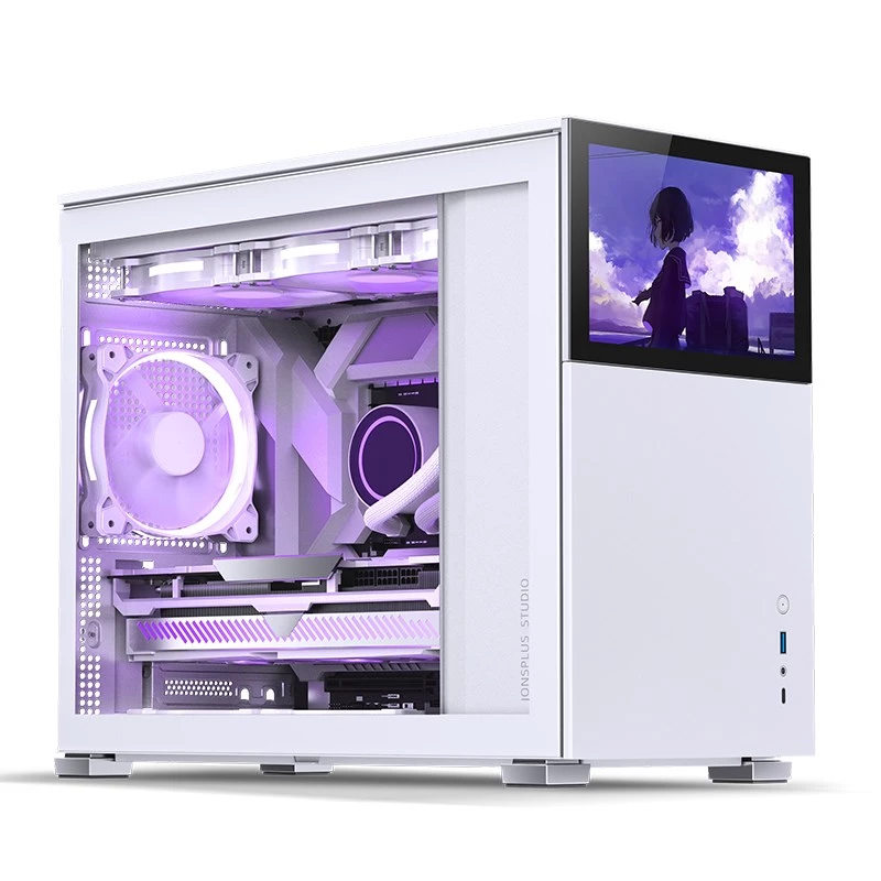 PC case Jonsbo D31 STD White — Midi Tower, steel, tempered glass, Micro-ATX/ITX/DTX, 2×2.5 inch + 1×3.5 inch, GPU up to 400 mm, CPU cooler 168 mm