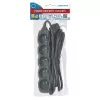 Power strip ESPERANZA ELK208K — 5 sockets, 3 m cable, black