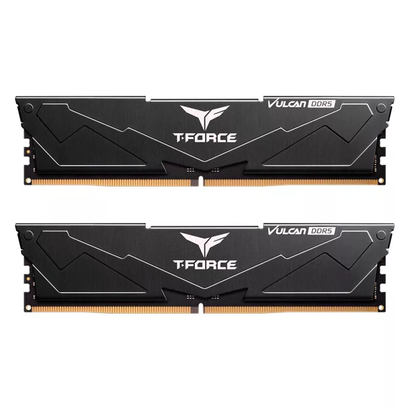T-FORCE Vulcan - DDR5 - Kit - 32 GB: 2 x 16 GB - DIMM 288-PIN - 3000 MHz / PC5-48000 - CL30 - 1.35 V - unbuffered - on-die ECC - Black (FLBD532G6000HC30DC01)