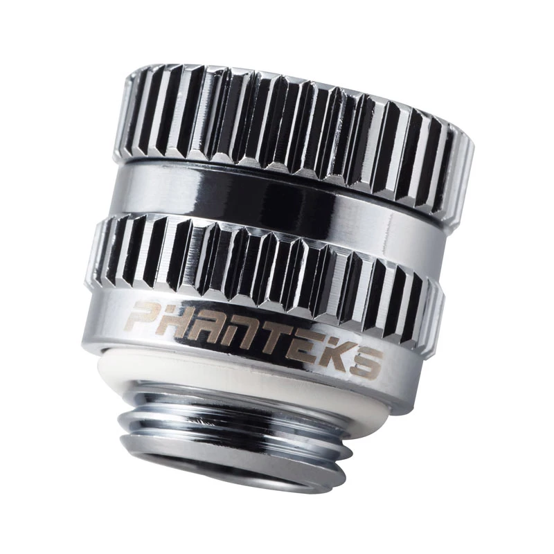 Compression fitting PHANTEKS Glacier M-F G1/4 CHROM swivel — PH-RA_CR_MF