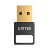 USB Bluetooth Adapter Unitek B105B — USB 2.0 Type-A, BLE v5.3, 3 Mbit/s, Black, Plug-and-Play
