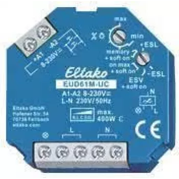 ELTAKO Uni.-Dimmer Switch 500W EUD61MUC Multifunction Box Installation 8-230V EUD61MUC (61100903)