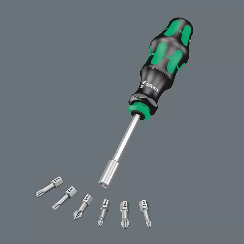 Wera 6 Piece KK28 Kraftform compact Bit-Holding Screwdriver Set