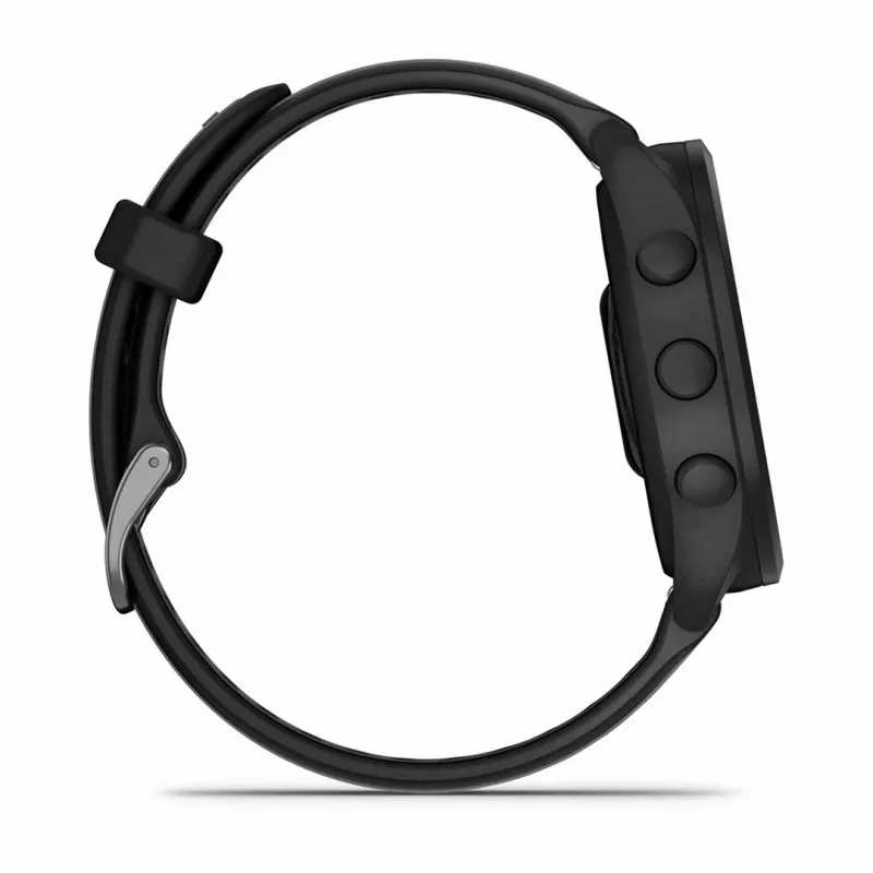 Garmin Forerunner 165 Music - Black - Sports watch with strap - Silicone - Slate Gray - Wrist size: 126-203 mm - Display 3 cm (1.2) (010-02863-30)