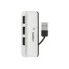Belkin USB 2.0 4-Port Travel Hub, Silver, F4U021bt