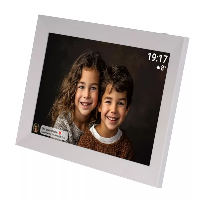 Denver PFF-1012 digital photo frame White 25.6 cm (10.1) Touchscreen Wi-Fi