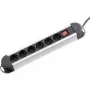 Power strip Renkforce 1296311 — 6-socket black/silver with switch