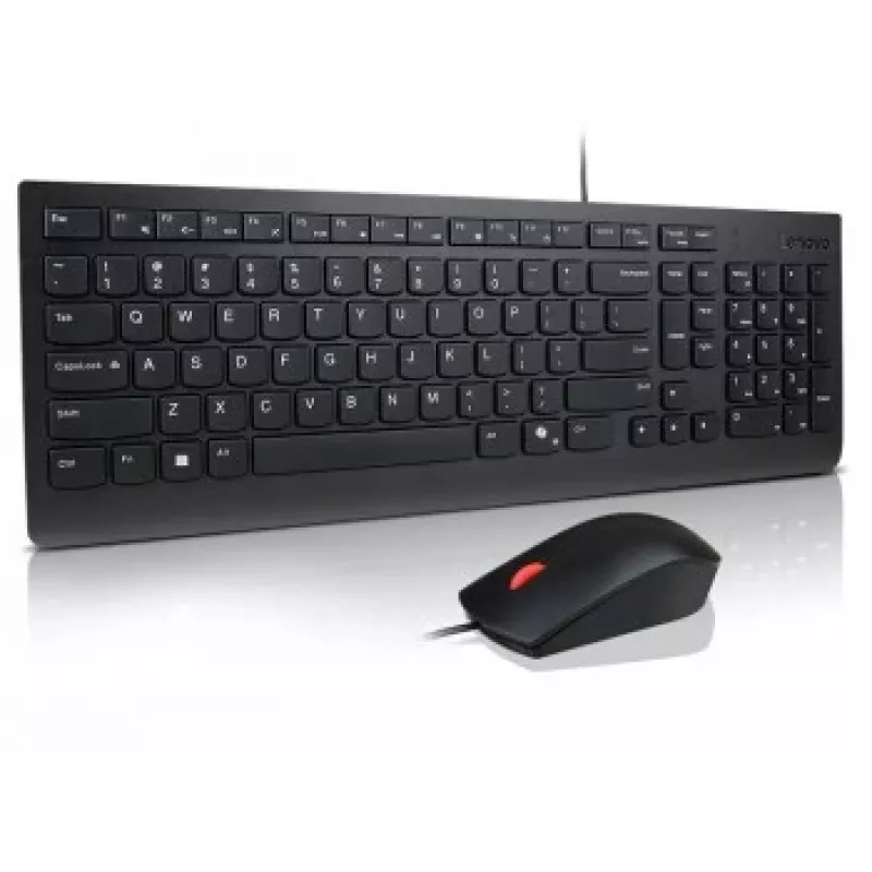 Wired Keyboard and Mouse Combo Lenovo Essential 4X31R64445 — USB wired full-size keyboard and wired USB mouse