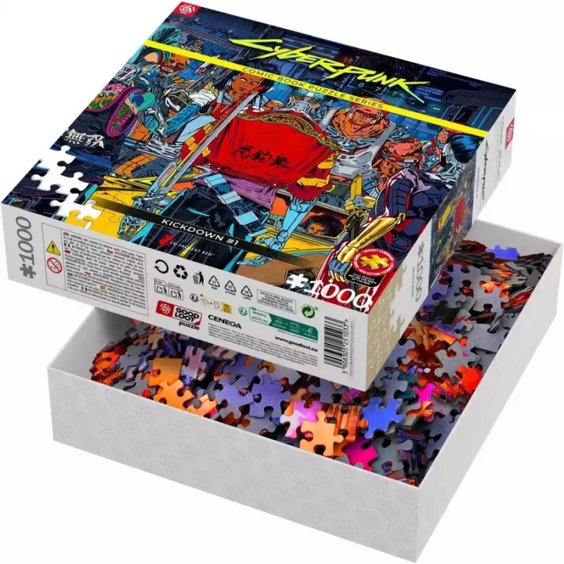 Good Loot Comic Book Puzzle: Cyberpunk 2077 Kickdown, 1000 pieces