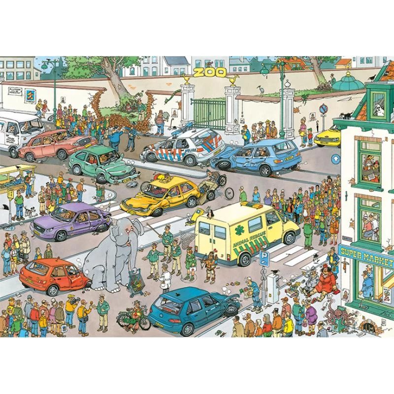Jumbo Jan van Haasteren Jumbo geht einkaufen 1000 Pieces Puzzle (20028)