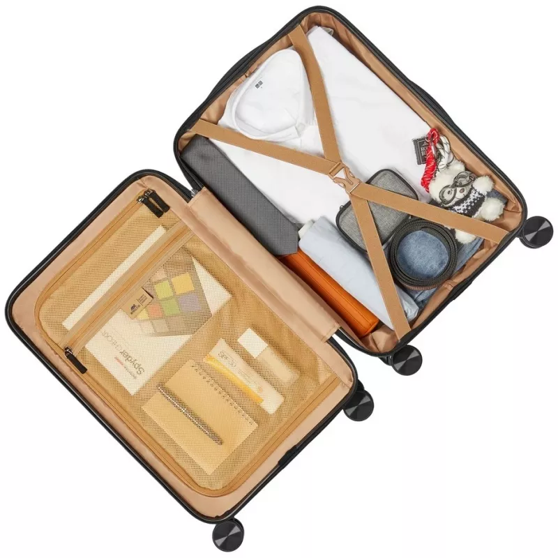 Cabin suitcase Rivacase Clark ECO 8181 — compact carry-on, black