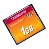Transcend - Flash Memory Card - 1GB - 133x - CompactFlash Card (TS1GCF133)
