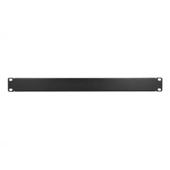 Rack blanking panel Extralink Front Blank Panel 1U 19 inch Black, steel housing
