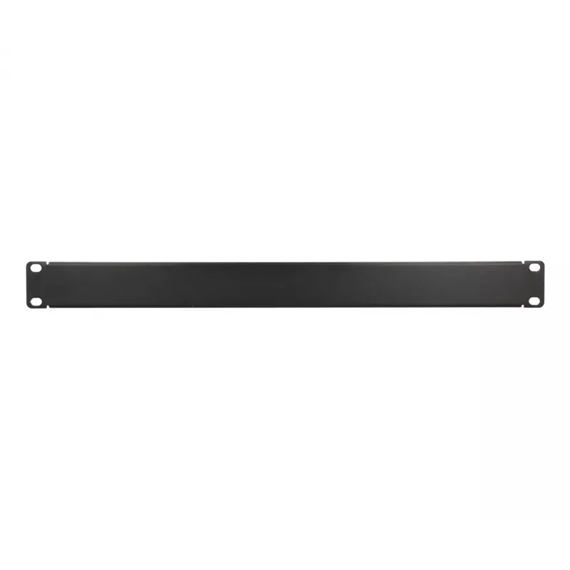 Rack blanking panel Extralink Front Blank Panel 1U 19 inch Black, steel housing