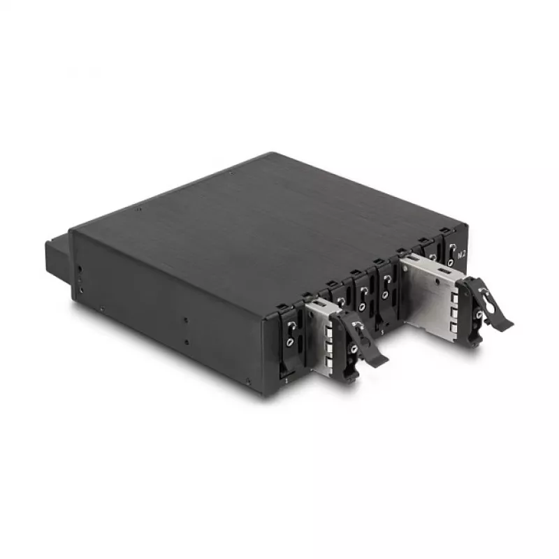 5.25? Wechselrahmen für 8 x M.2 NVMe SSD mit Slim SAS SFF-8654 Anschluss