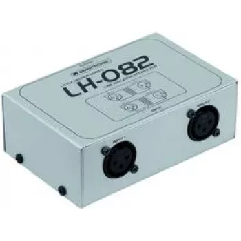 Stereo line isolator rack 19 inch Omnitronic LH-082 2-channel