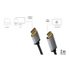 LogiLink CDA0107 video cable adapter 2 m DisplayPort HDMI Black Grey