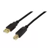 USB cable LogiLink UA0264 USB 2.0 10 m USB A USB B Black