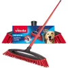 Broom VILEDA Pet Pro ALWAYS CLEAN with ergonomic red handle, lightweight design