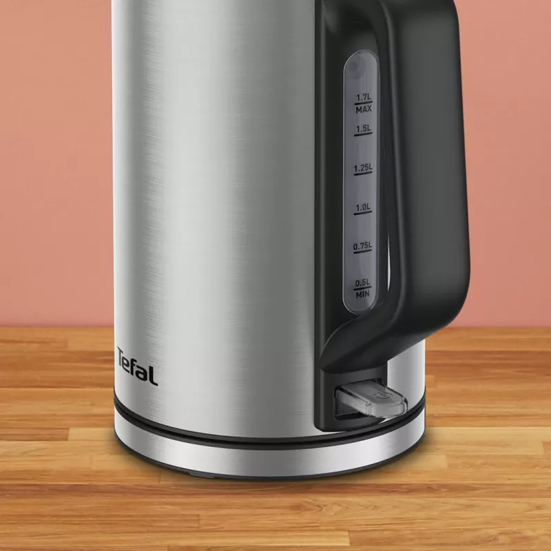 Electric kettle Tefal KI513D10 stainless steel 1.7 L 2200 W, cordless, 360° base