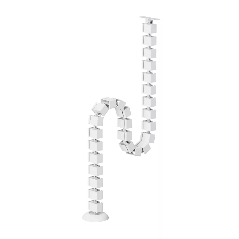 Cable management SBOX CC-1016W white, 16 slots for network and power cables