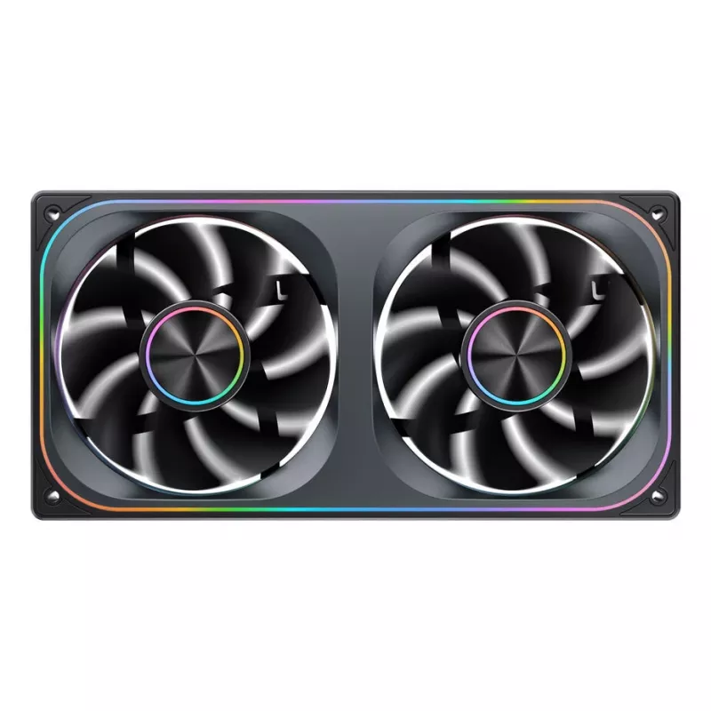 Jonsbo ZA-240 Infinity Mirror ARGB 240mm PWM liquid cooler radiator with ARGB fans