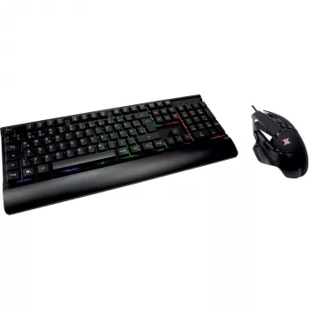 Wired gaming keyboard and mouse set INTER-TECH KC-3000 RGB backlit, USB connection
