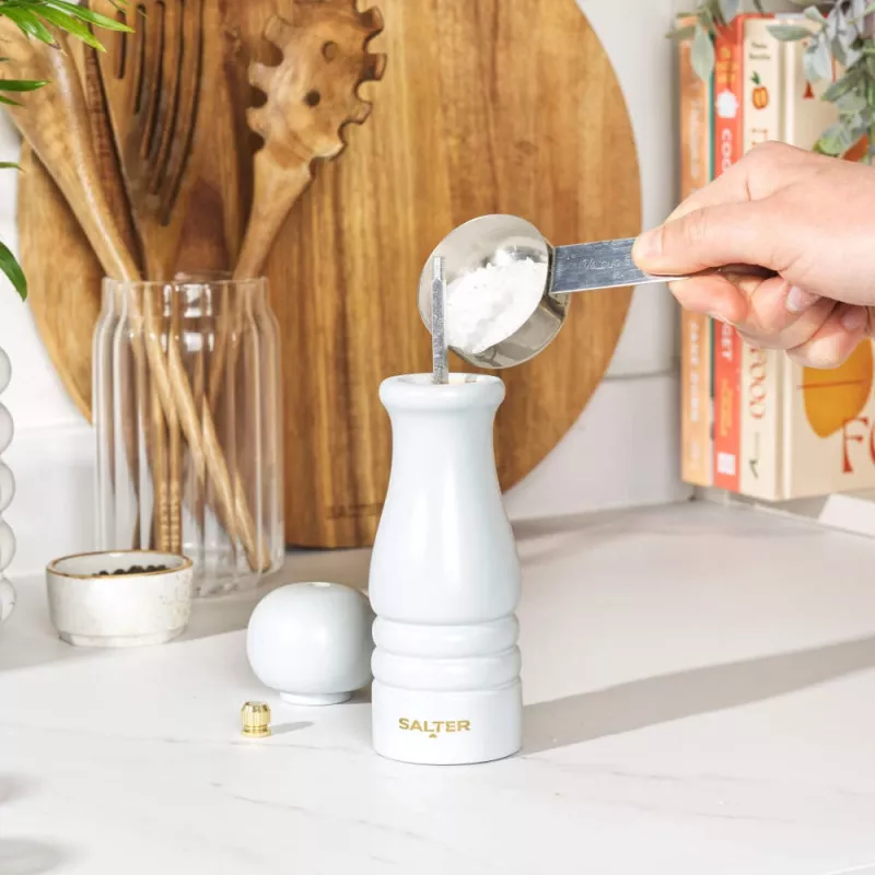 Salt and pepper mill Salter BW120291EU7, light grey, manual ceramic grinder