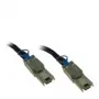 Inter-Tech - Externes SAS-Cable - SAS 6Gbit/s - 4x Shielded Mini MultiLane SAS (SFF-8088), 26-pin to 4x Shielded Mini MultiLane SAS (SFF-8088), 26-pin - 1 m - Black