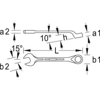 Socket Wrench Gedore 1 B 32