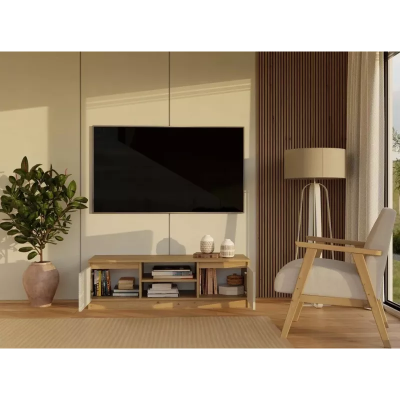 MALWA 120 TV cabinet, artisan oak/cashmere
