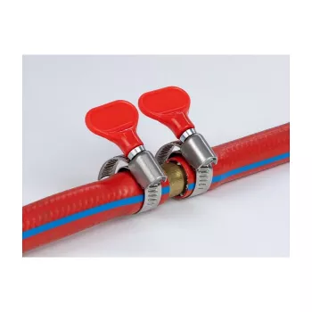 Butterfly Clamp DeLOCK 400 SS 16 - 25 mm 5 pieces red