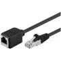 Goobay CAT 5e Extension Cable F/UTP, Black, 2 m - Copper Material, RJ45-Plug (8P8C) RJ45-Socket (8P8C) (73388)